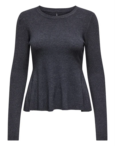 Only - ONLCoco Life Rib Langærmet Trøje - Ombre Blue